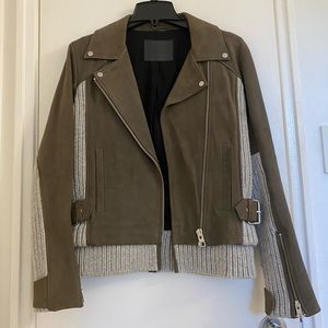 All Saints Suede Biker Jacket